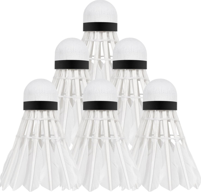 Toptha badminton Rebel Active, pupla pate, tub 6 copë, të bardha