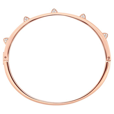 Byzylyk për femra Swarovski, ari rozë