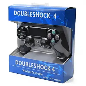 Joystick pa tel Goodbuy Doubleshock 4, Bluetooth, për PS4 dhe PC, blu
