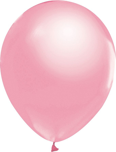 Balona Godan Beauty &amp; Charm, metalike, 30cm, 50 copë, rozë