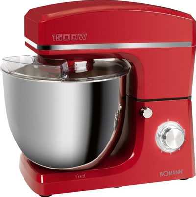 Mikser planetar Bomann KM 6036 CB, 1500W, tas inox 10L, gri