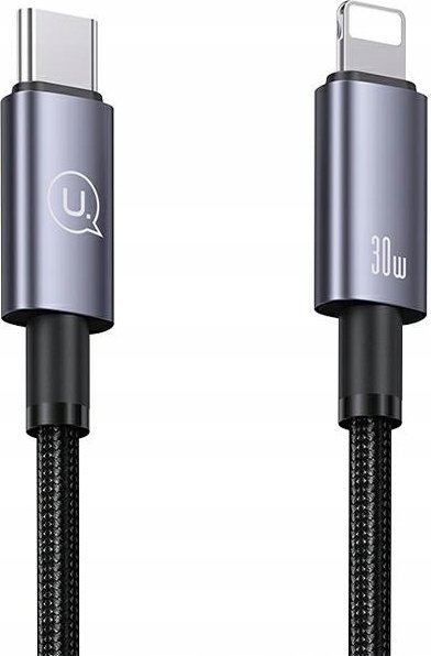 Kabllo karikimi Usams SJ662 USB C në Lightning, 30W, 1.2m, çelik