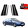 Folie mbrojtëse shtyllash GrizzGlass BodyShield Carbon për BMW 5 E60 Sedan 2003-2007, efekt karbon, e zezë