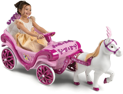 Makinë lodër elektrike Huffy Princess Carriage, 6V, për fëmijë, rozë