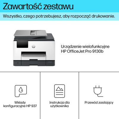 Printer multifunksional HP OfficeJet Pro 9130b, wireless, printim dyanshëm, me ngjyra
