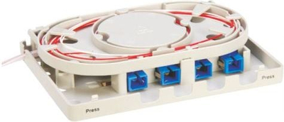 Prizë muri optike Alantec FOPA-4A-01, FTTH 4 porta, pa adaptera, e bardhë