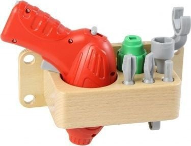 Set veglash lodër Masterkidz Tool Set With Drill, 8 elemente, për panel STEM, shumëngjyrësh