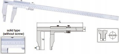 Kallëp matës Insize 1208-214, 200 mm, saktësi 0.05 mm, metalik