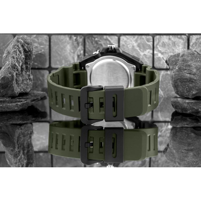 Ora dore Casio MW620H-3A, rezistencë ndaj ujit 100m, LED, jeshile