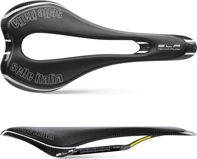 Shalë biçiklete Selle Italia SLR Tekno Flow S, karbon, SuperFlow, e zezë