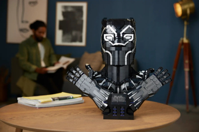 Set LEGO Marvel 76215 Black Panther Bust, 2961 pjesë, për të rritur, i zi