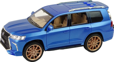 Makine lodër SUV Lexos Land Cruiser, shkalla 1:14, me drita e tinguj, blu
