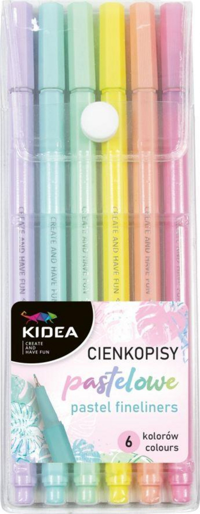 Stilolapsa pastel Derform Kidea, 6 copë, shumëngjyrësh