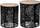 Set tavolina kafeje Atmosphera Black Leaves, 2 copë, MDF dhe metal, të zeza