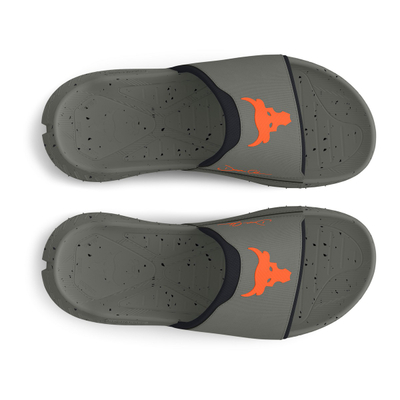 Shapka sportive Under Armour Project Rock 3 Slides, unisex, taban me kapje, jeshile