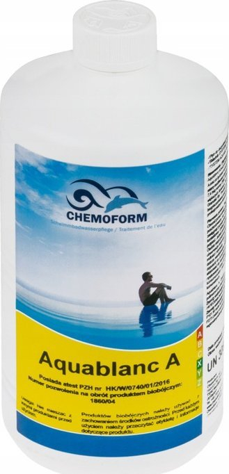 Dezinfektues pishine Chemoform Aquablanc A, oksigjen aktiv, lëng, 3L