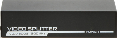 Ndarës VGA Gembird VGA SP 1/2, 2 porta, për monitorë VGA, gri
