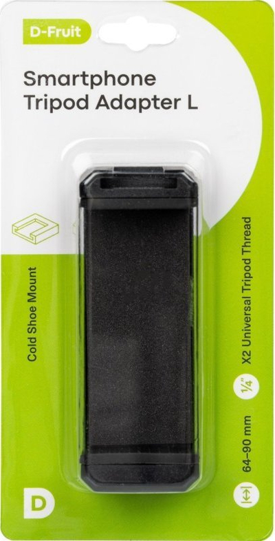 Kapëse telefoni D-Fruit Phone Adapter L, për t’u vënë në tripod, universale, e zezë
