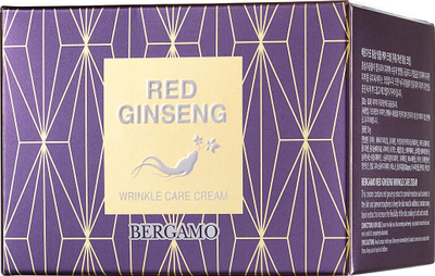 Krem kundër rrudhave Bergamo Wrinkle Care Cream Red Ginseng, 50ml, hidratues, për fytyrë
