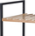 Raft banjoje Bathroom Solutions, 3 nivele, bambu dhe metal, i zi