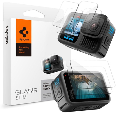 Xham mbrojtës Spigen Glas TR Slim, 2 copë, për GoPro Hero 13, transparent