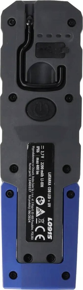 Elektrik pune DEDRA L0915, 400 lm, LED COB UV, blu