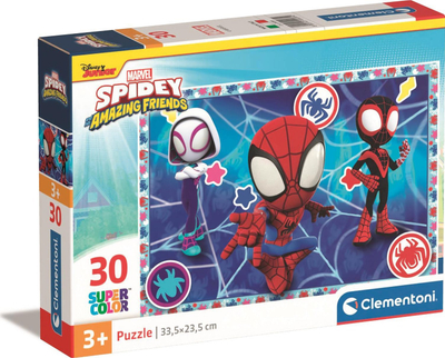 Puzzle Clementoni Marvel Spidey and His Amazing Friends, 30 copa, 3–5 vjeç, shumëngjyrësh