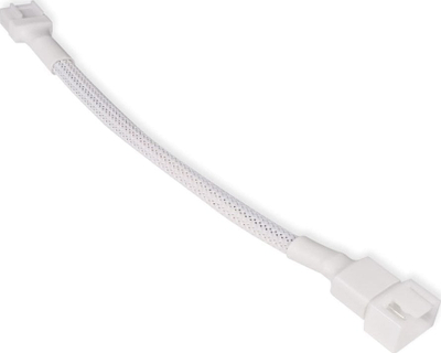 Kabllo zgjatuese për ventilator Alphacool 18719, 4-Pin në 4-Pin, 15 cm, e bardhë