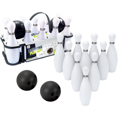 Set bowlingu AJ Sportz Bowling Play Set, 10 kubeza, 2 topa, bardh e zi
