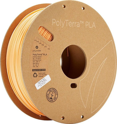 Filament 3D Polymaker PolyTerra PLA, 1.75 mm, 1 kg, portokalli pastel