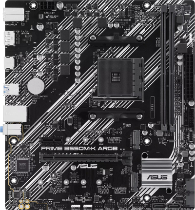 Pllakë amë Asus Prime B550M-K, AMD AM4, mATX, me ARGB