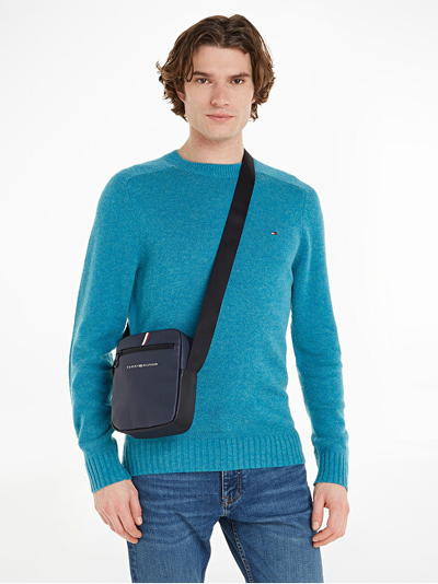 Çantë për meshkuj Tommy Hilfiger, e kaltër e errët