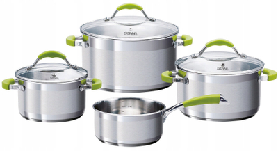 Set tenxheresh SSW Green Apple, 7 pjesë, çelik inoks, me shkallë matëse