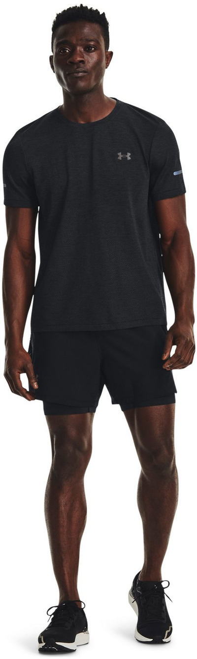 Шорцеви за трчање Under Armour Launch Elite 2-in-1, за мажи, црни