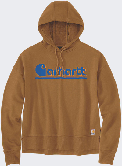 Блуза со капуљача Carhartt Fiber Series за жени, големина L, светло кафеаво сина
