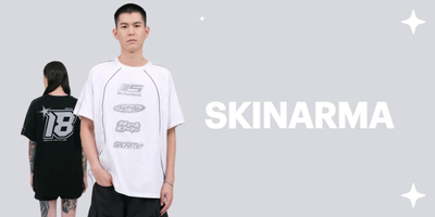 Set veshje Skinarma Delta M, bluzë, çantë për kufje, kapak mbrojtës, e bardhë