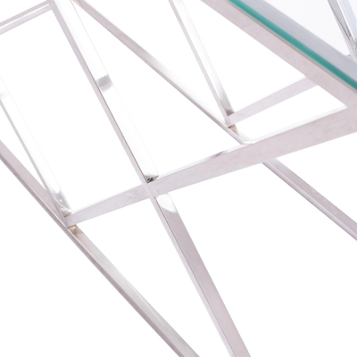 Konzolë Holland xham + krom 120×40×78 cm (HM8622.01)