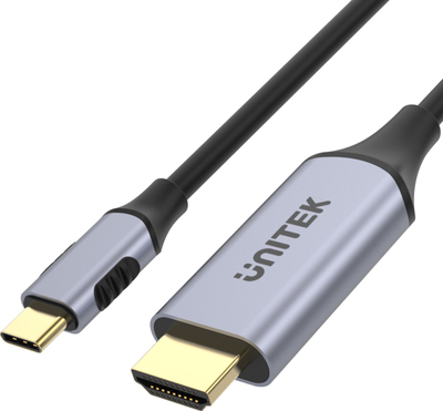 Përshtatës Unitek, USB-C në HDMI 2.0, 180cm, i zi                                            