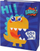 Qese dhuratë Leantoys Blue Dinosaur, 32x26x10cm, blu e errët