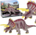 Figurë dinosauri Triceratops ZA5192, 20 cm, shumëngjyrëshe