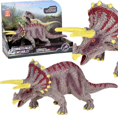 Figurë dinosauri Triceratops ZA5192, 20 cm, shumëngjyrëshe