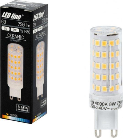 Llambë LED Strong L G9 8W, 750lm, 4000K me dritë natyrale