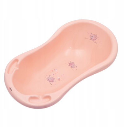 Kадифе за бебиња Maltex Baby Bath Elephant Minimal, 100 cm, розова праска
