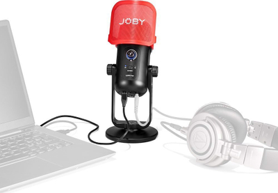 Mikrofon studio Joby Wavo POD, USB, për podcast-e dhe streaming, i zi