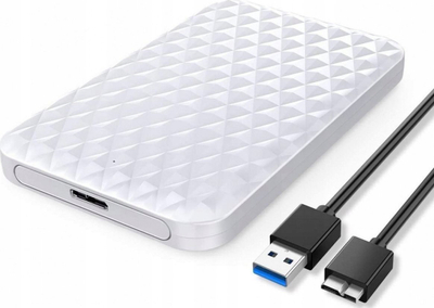Kuti e jashtme Orico 2.5" HDD SSD Diamond, USB 3.0, e bardhë