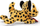 Lodër pelushi Trudi Friends Leopard, leopard i butë, i vogël në dorë, shumëngjyrësh