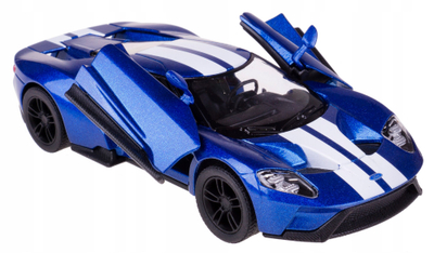 Maketi metalik Kinsmart Ford GT 2017, shkalla 1:38, me mekanizëm pull back, blu