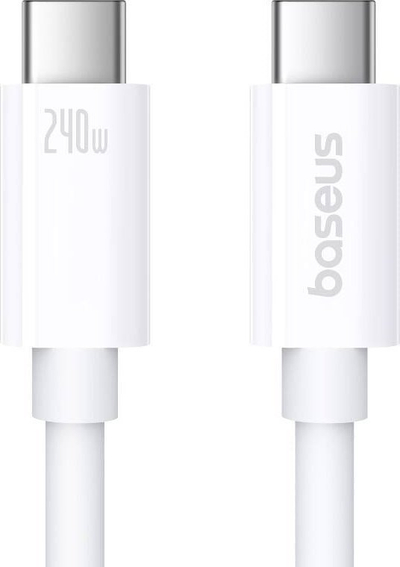 Kabllo USB C Baseus Superior 2 CB000066, USB4 240W, 1.8m, e bardhë