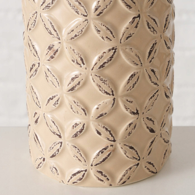 Vazo dekorative Boltze Home Captura, qeramike, 30 x 30 x 21 cm, beige