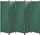 Ndarëse dhome NARNI Green, 5 panele, 267x170 cm, jeshile